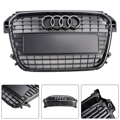 Audi A1 / A1 S-Line 2010-2015 Grille Front Bumper Replacement Chrome Mesh Slat Grill