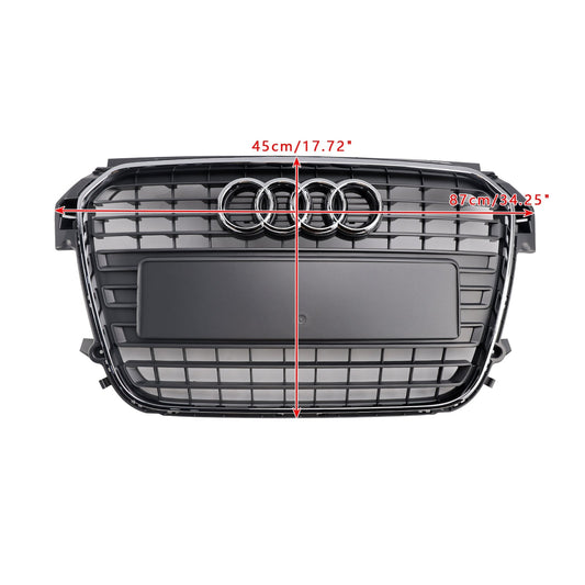 Audi A1 / A1 S-Line 2010-2015 Grille Front Bumper Replacement Chrome Mesh Slat Grill