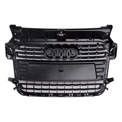 Front Bumper Chrome Grille For 2010-2015 Audi A1 / A1 S-Line Replacement Slat Grill