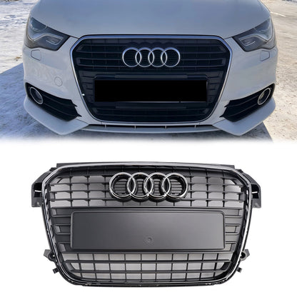 Audi A1 / A1 S-Line 2010-2015 Front Grille Honeycomb / Slat Style Air Intake Radiator Grill