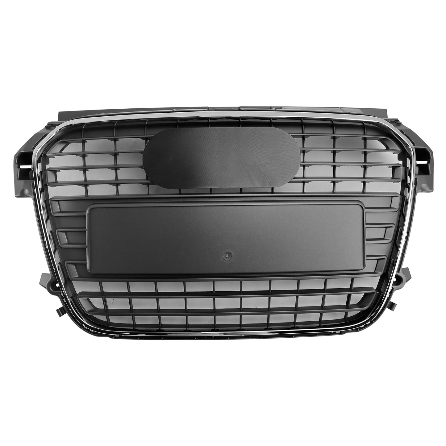 Front Bumper Chrome Grille For 2010-2015 Audi A1 / A1 S-Line Replacement Slat Grill