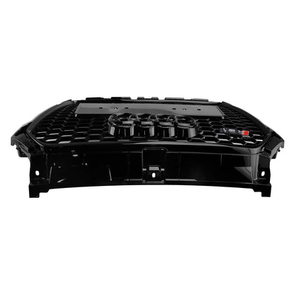 Audi A1 / A1 Sline / S1 8X 2014 2015 2016 2017 2018 2019 Honeycomb / Slat Front Grille Air Intake Radiator Black RS Grill W/ Audi Rings