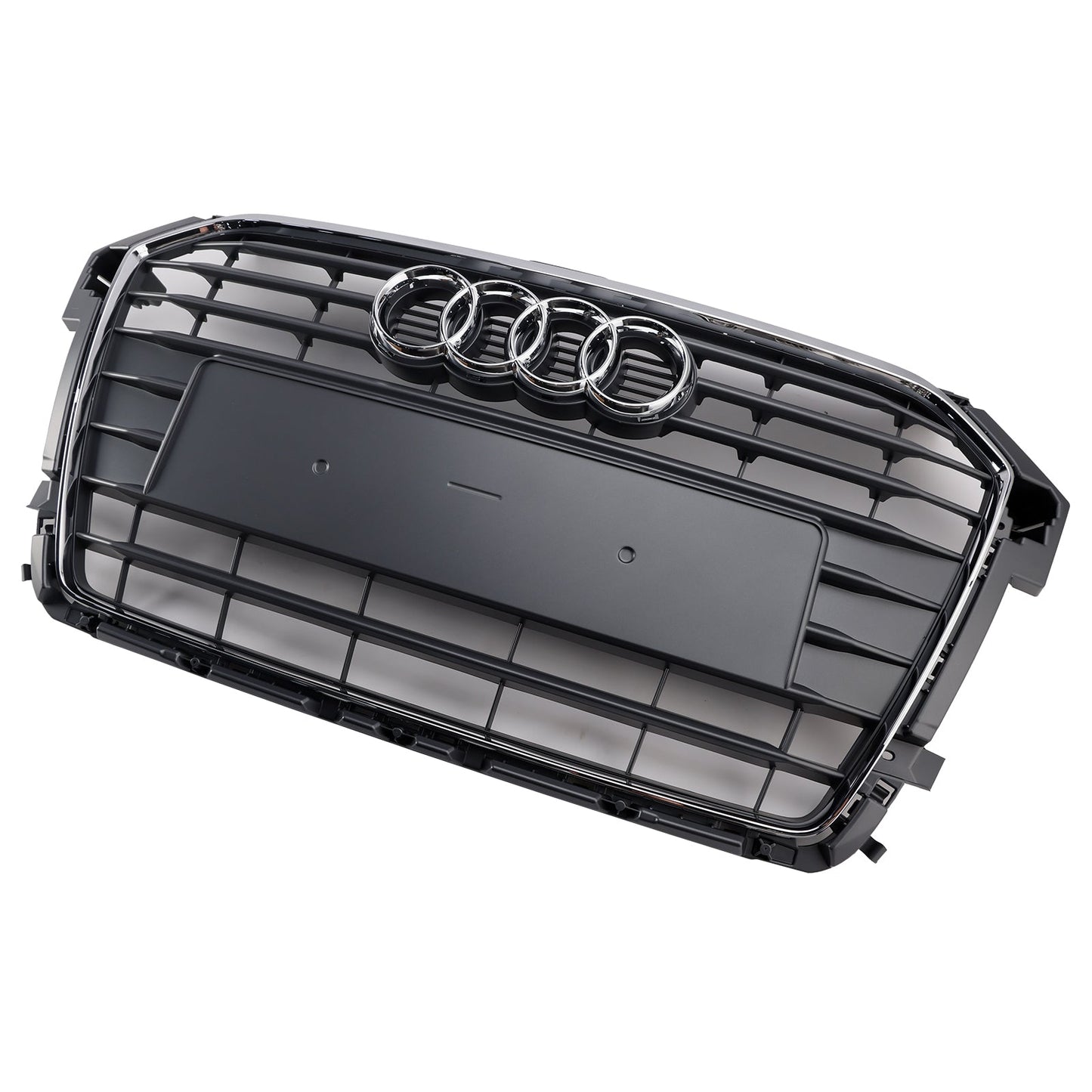 Audi A1 / A1 Sline / S1 8X 2014 2015 2016 2017 2018 2019 Honeycomb / Slat Front Grille Air Intake Radiator Black RS Grill W/ Audi Rings