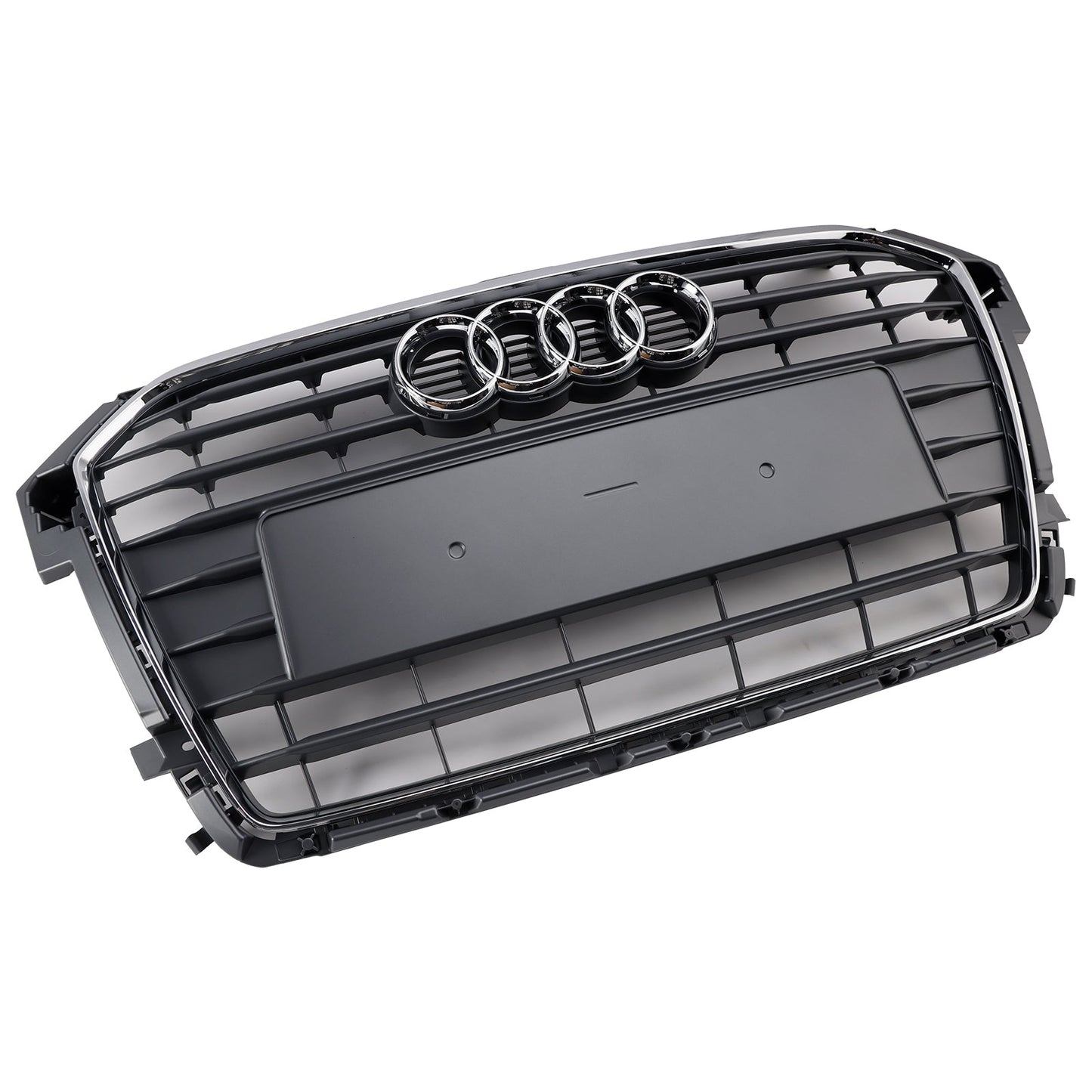 Audi A1 / A1 Sline / S1 8X 2014 2015 2016 2017 2018 2019 Honeycomb / Slat Front Grille Air Intake Radiator Black RS Grill W/ Audi Rings