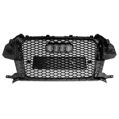2011-2015 Audi Q3 RSQ3 Style Gloss Black Front Honeycomb Mesh Grille 5060531048501