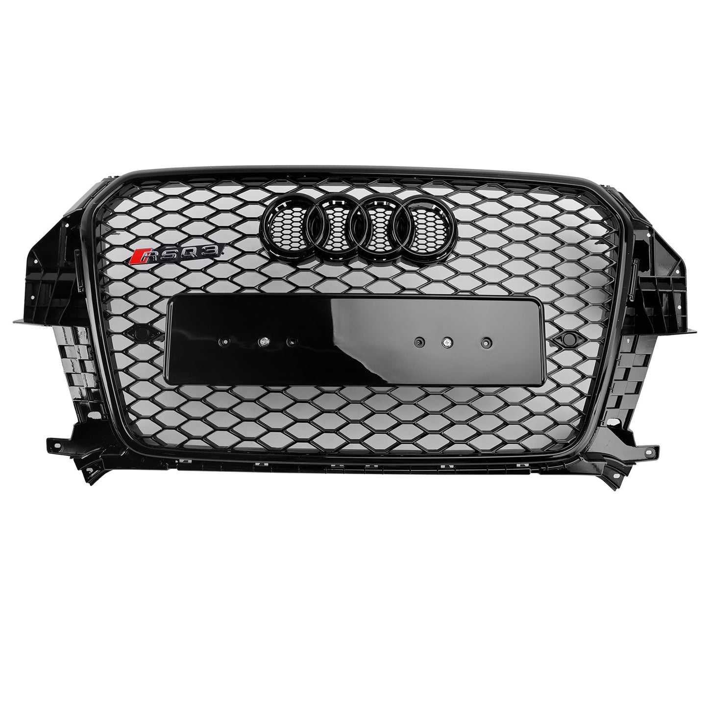2011-2015 Audi Q3 RSQ3 Style Gloss Black Front Honeycomb Mesh Grille 5060531048501