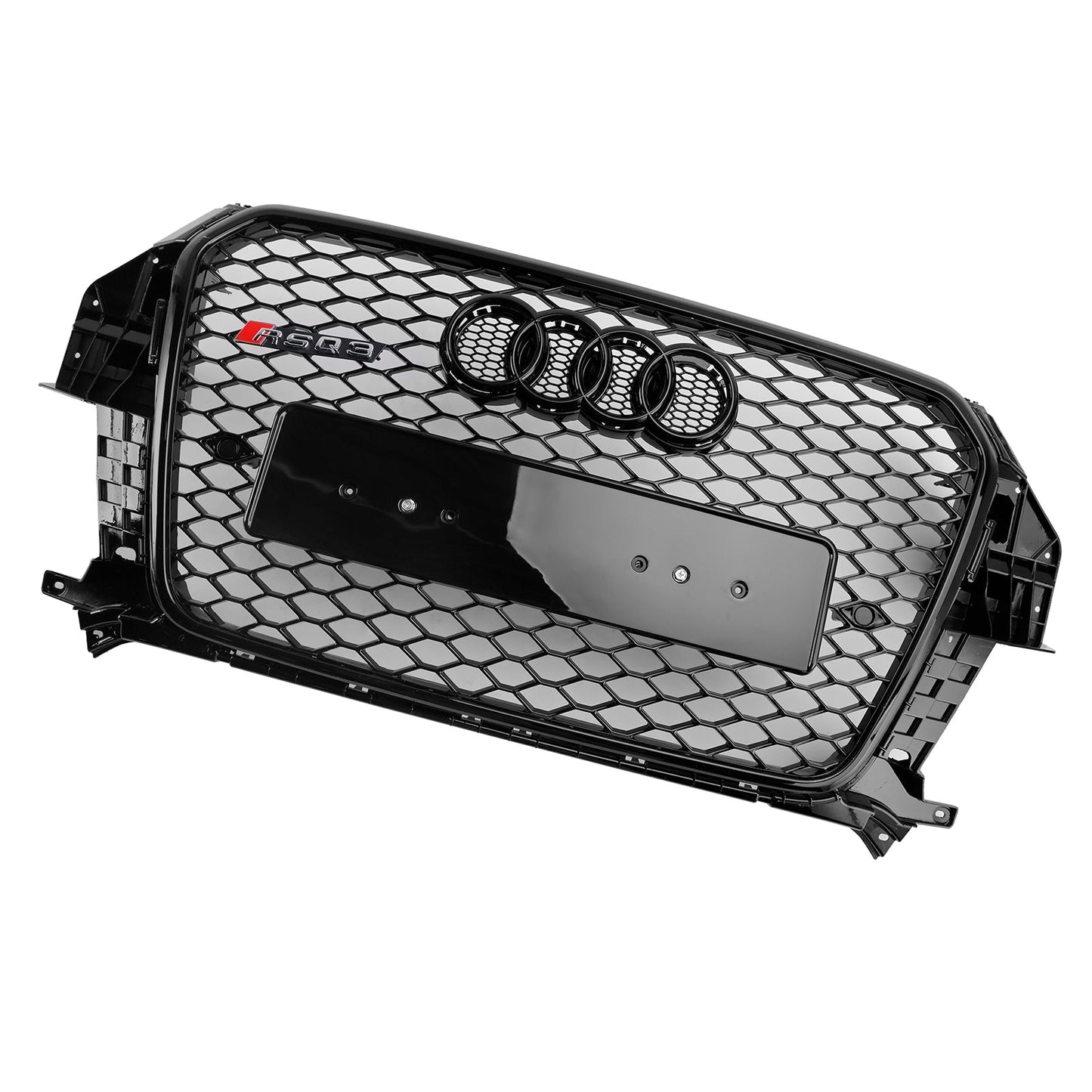 2011-2015 Audi Q3 RSQ3 Style Gloss Black Front Honeycomb Mesh Grille 5060531048501