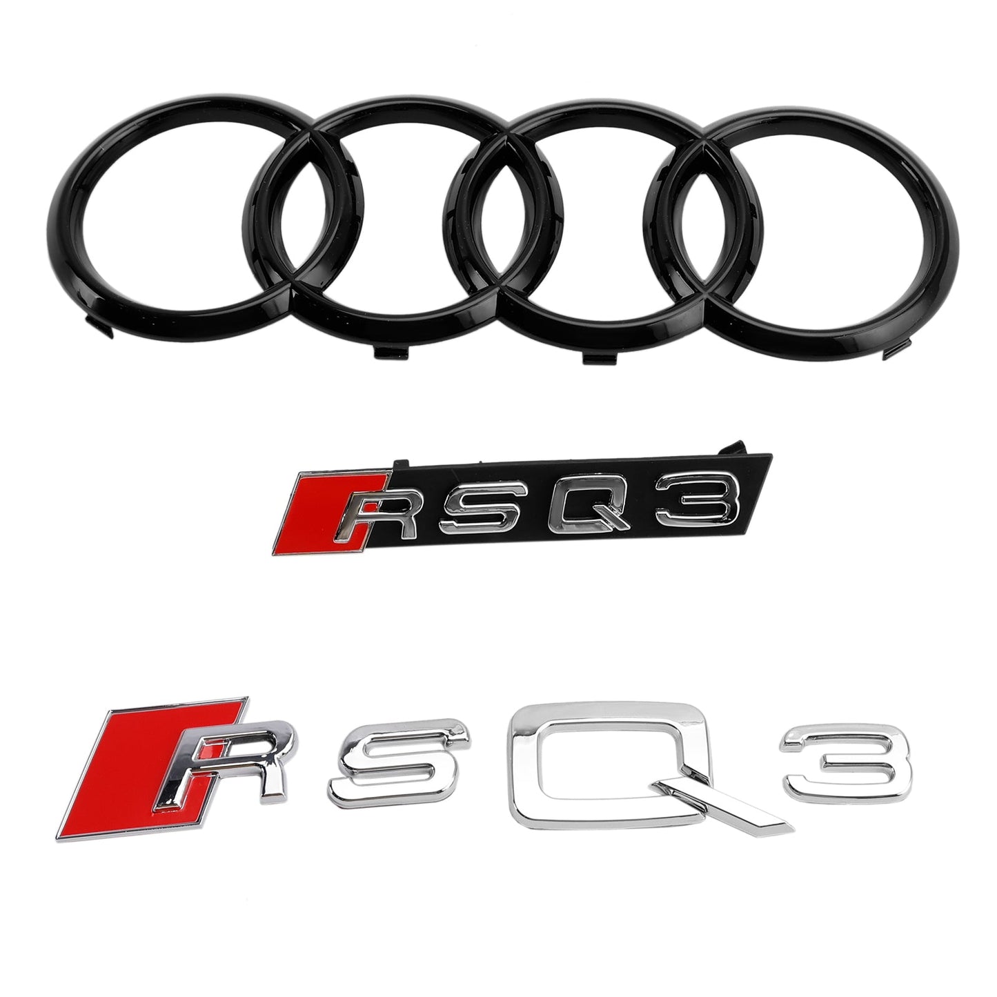 Audi Q3 2011 2012 2013 2014 Honeycomb Black Grille Air Intake Radiator Bumper RS Grill