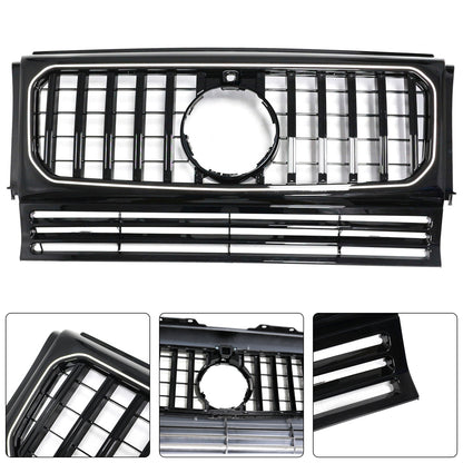 Mercedes Benz G-Class W463 1990-2018 Chrome / Black Grill Air Intake Radiator Bumper Front Grille