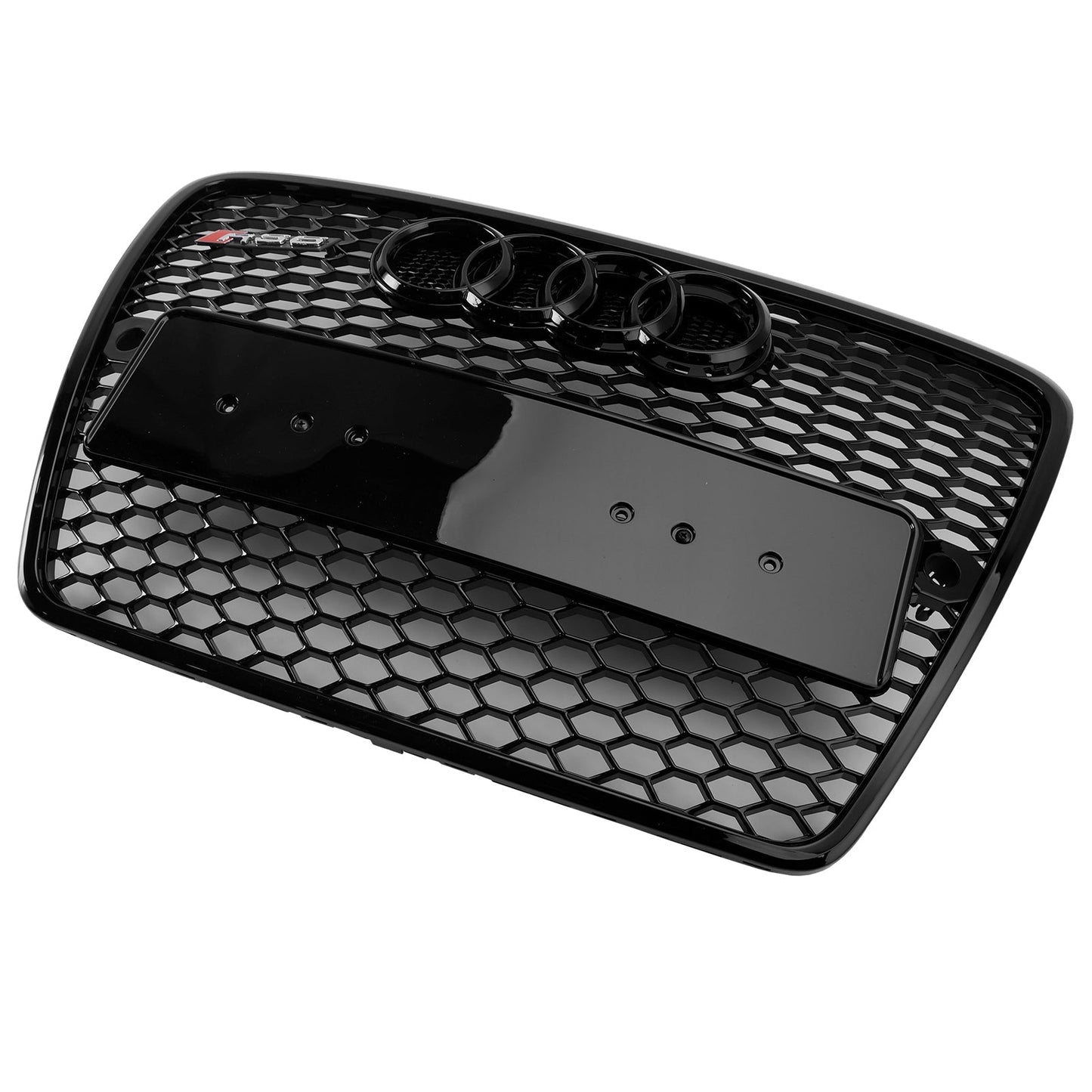 Audi 2004-2008 A6 C6 Front Black Grill Air Intak Radiator Bumper Hoenycomb Mesh Grille
