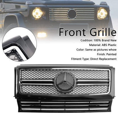 1990-2018 Mercedes Benz G-Class W463 Chrome Black Front Bumper Grill Grille