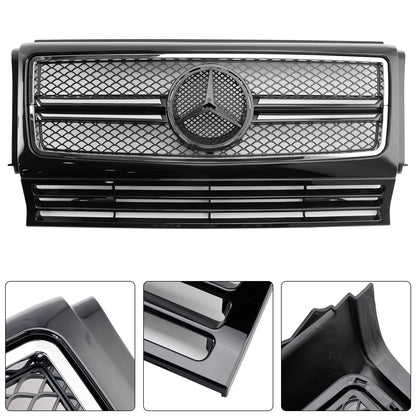 1990-2018 Mercedes Benz G-Class W463 Chrome Black Front Bumper Grill Grille
