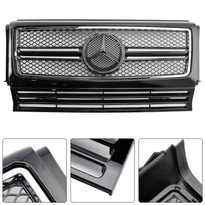 Mercedes Benz G-Class W463 1990-2018 Chrome / Black Grill Air Intake Radiator Bumper Front Grille