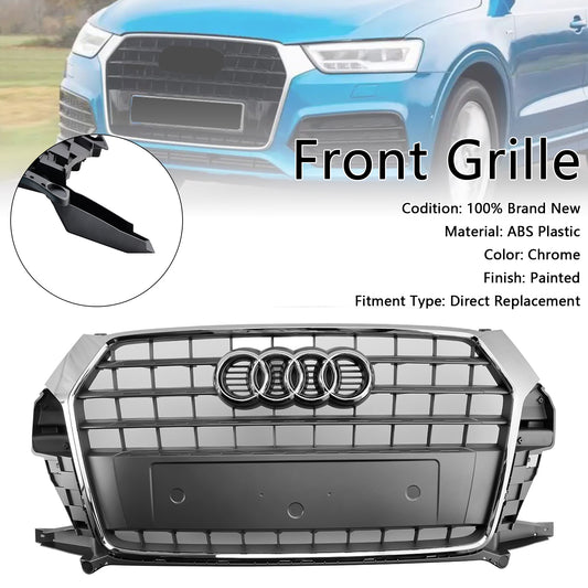 Audi Q3 8U 2016-2018 Facelift Chrome Front Bumper Grill Grille 8U0853653M