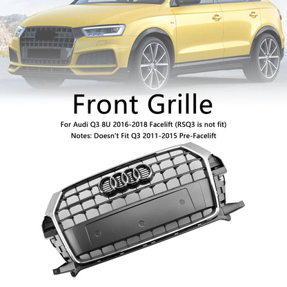 Audi Q3 8U 2016-2018 Facelift Chrome Front Bumper Grill Grille 8U0853653M