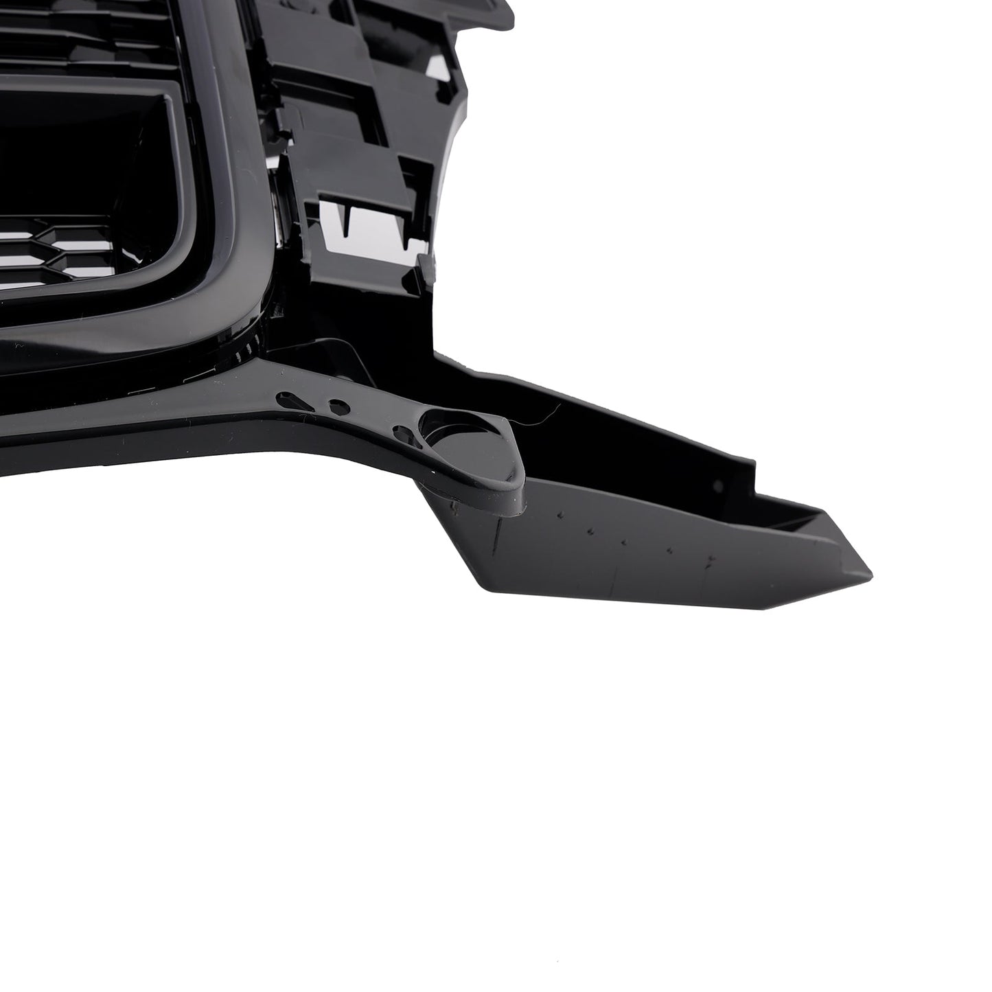 2016-2018 Audi Q3 / SQ3 RSQ3 Style Honeycomb Grill Front  Bumper Replacement Black Grille W/ Ring Embelm