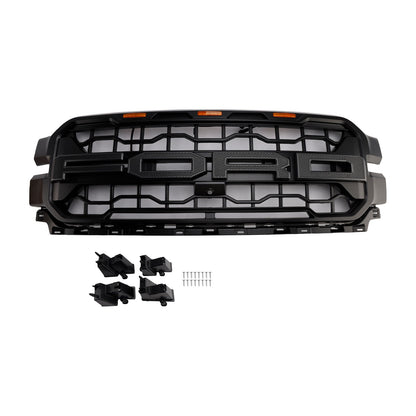 Ford F150 2024-2026 Front Grill Raptor Style Front Bumper Replacement Black Grille