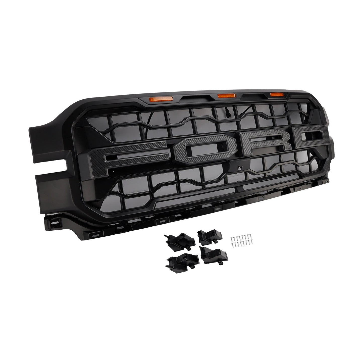 Ford F150 2024-2026 Front Grill Raptor Style Front Bumper Replacement Black Grille
