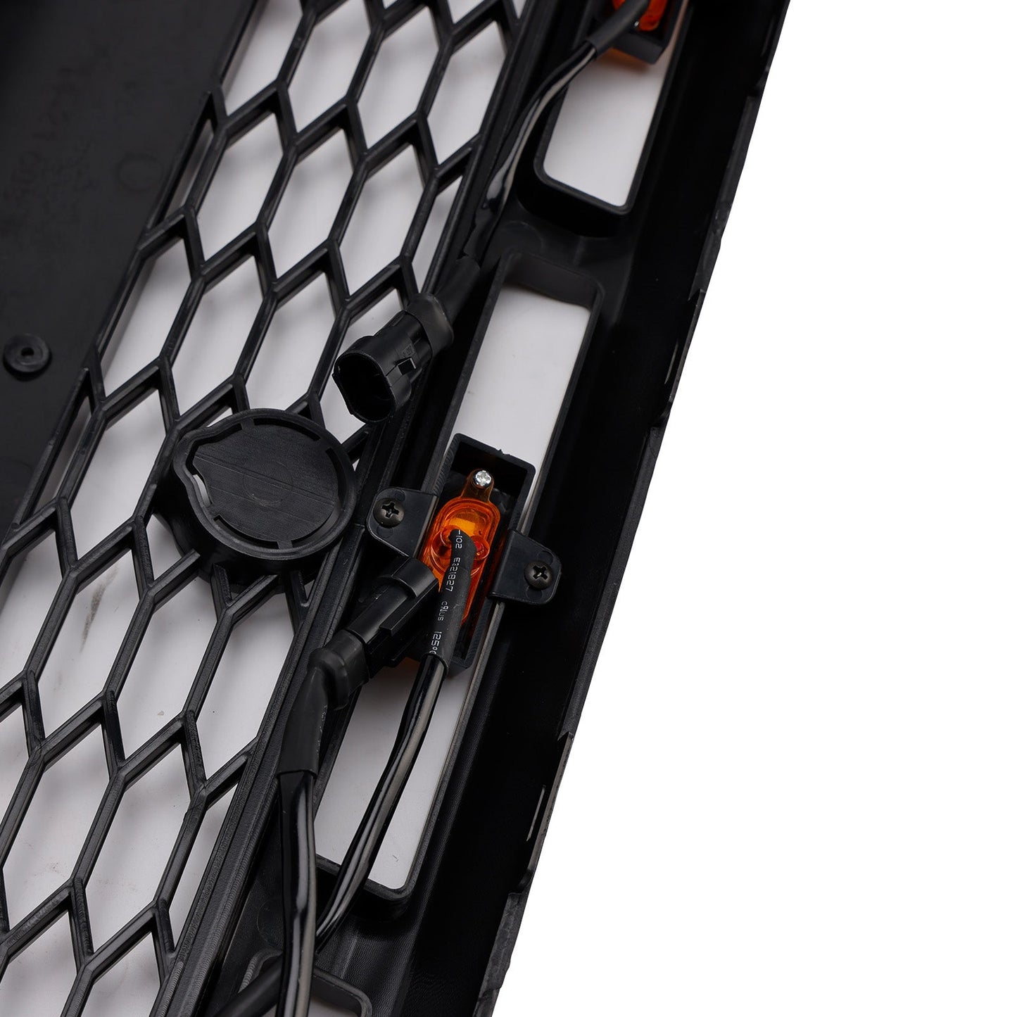 Ford Transit 150 250 350 350H 2015-2019 Front Raptor Grille Black Front Bumper Honeycomb Grill With LED