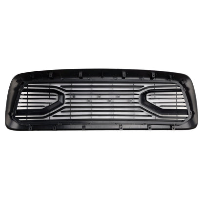 2002-2005 Dodge RAM 1500 Front Grill Big Horn Style Fron Bumper Black Replacement Grille With LED