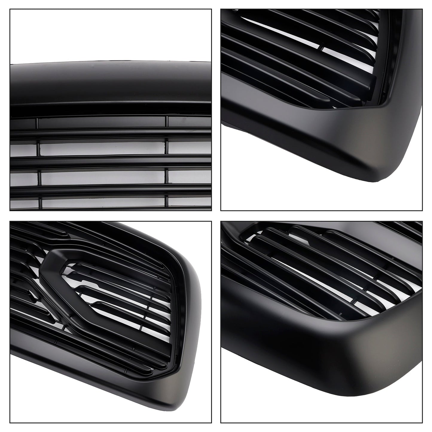 Dodge RAM 1500 2002-2005 Big Horn Style Grill Fron Bumper Black Replacement Grille W/ LED & RAM Letter