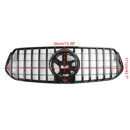 Mercedes-Benz GLE-Class Coupe C167 AMG-Line 2020-2023 Pre-Facelift Front Bumper Grille Gloss Black Grill