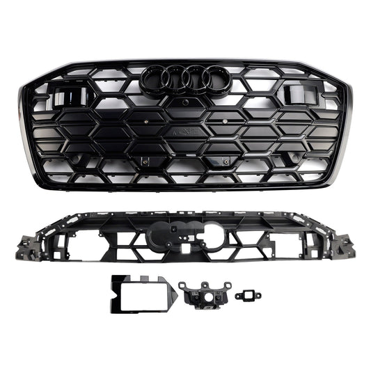 2019-2023 Audi A6 C8 S6 Black Front Bumper Grille Grill 4K0853651T