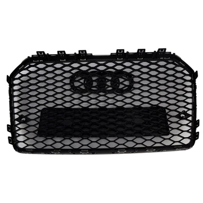 2016-2018 Audi A6 S6 C7 RS6 Style Front Honeycomb Mesh Grille Grill Black