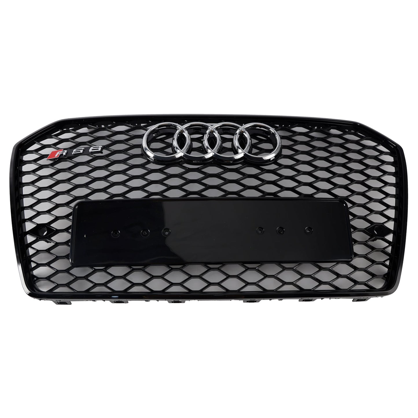 2016-2018 Audi A6 S6 C7 RS6 Style Front Honeycomb Mesh Grille Grill Black