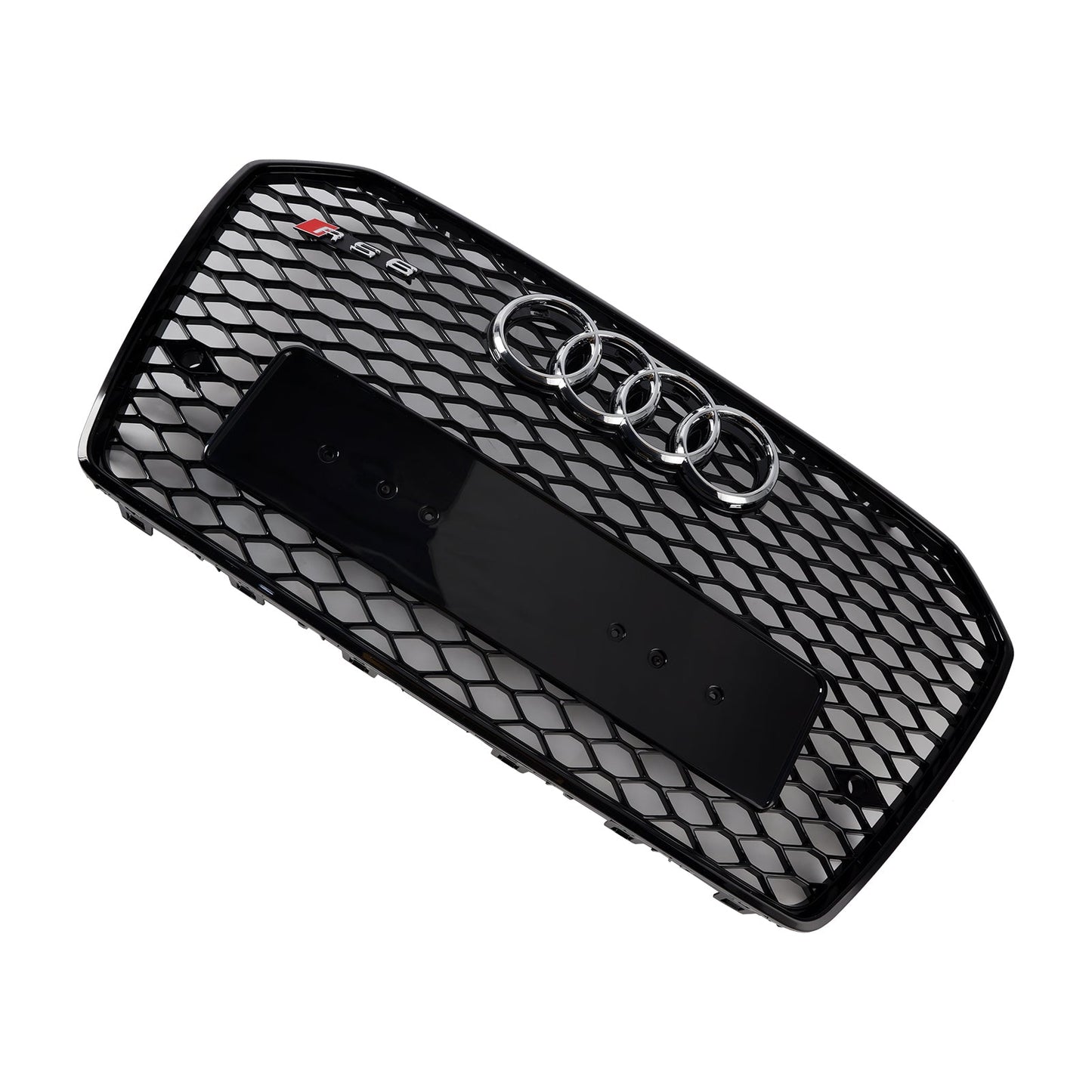 2015-2018 Audi A6 /A6 Sline /S6 C7 RS6 Style Grill Front Bumper Honeycomb Mesh Black Grille