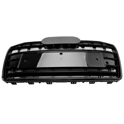 S6 Style Grille For 2016-2018 Audi A6 / A6 Sline / S6 C7 Front Bumper Mesh Slat Black Grill