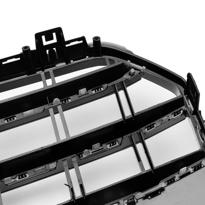 S6 Style Grille For 2016-2018 Audi A6 / A6 Sline / S6 C7 Front Bumper Mesh Slat Black Grill