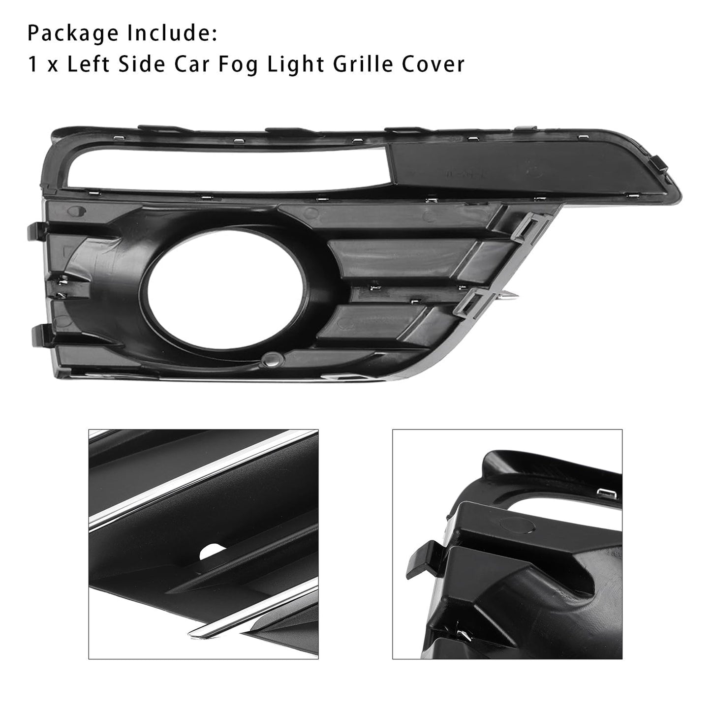 2016-2019 VW Beetle Pair Front Bumper Fog Light Grill Cover Bezel 5C5854661K 5C5854662J