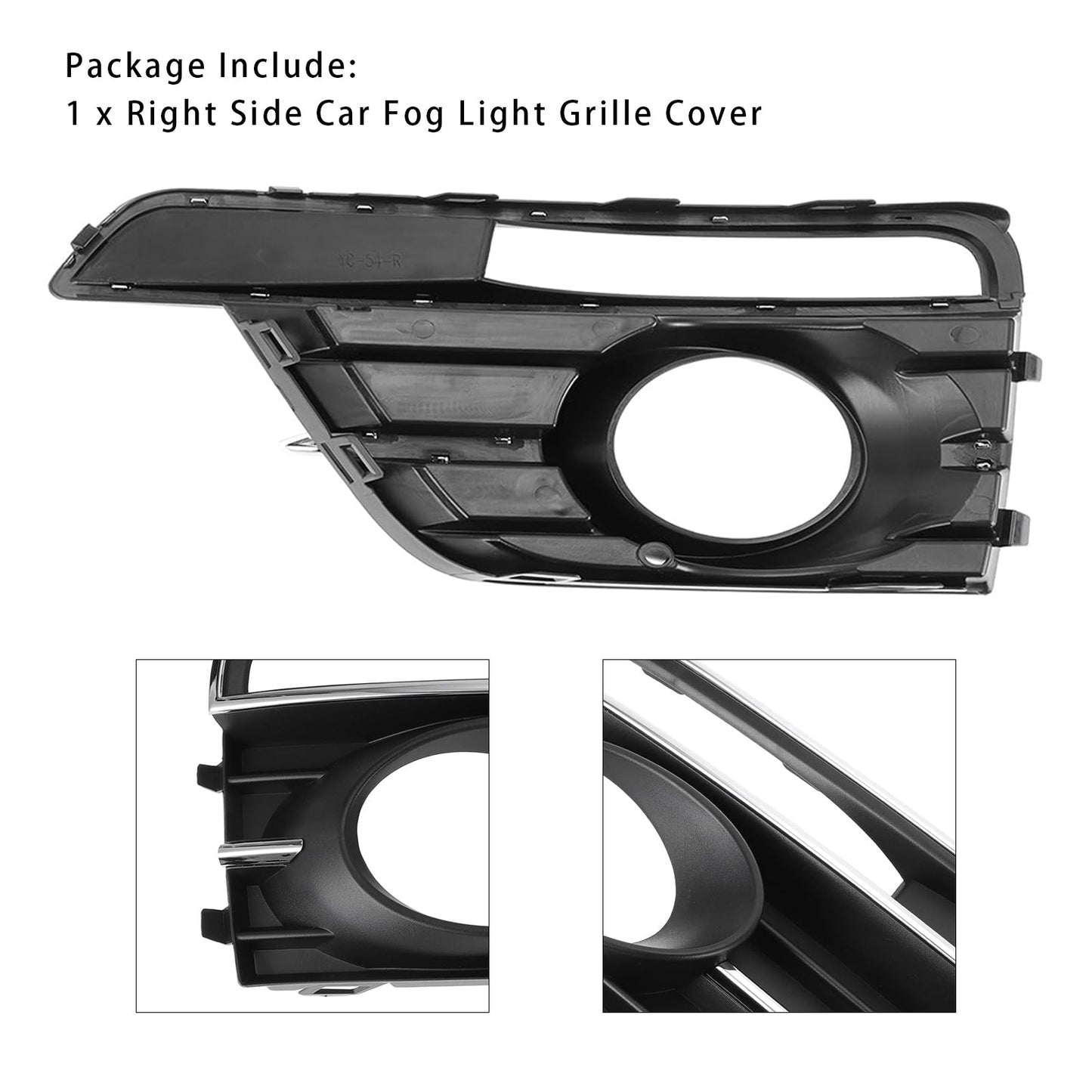 2016-2019 VW Beetle Pair Front Bumper Fog Light Grill Cover Bezel 5C5854661K 5C5854662J