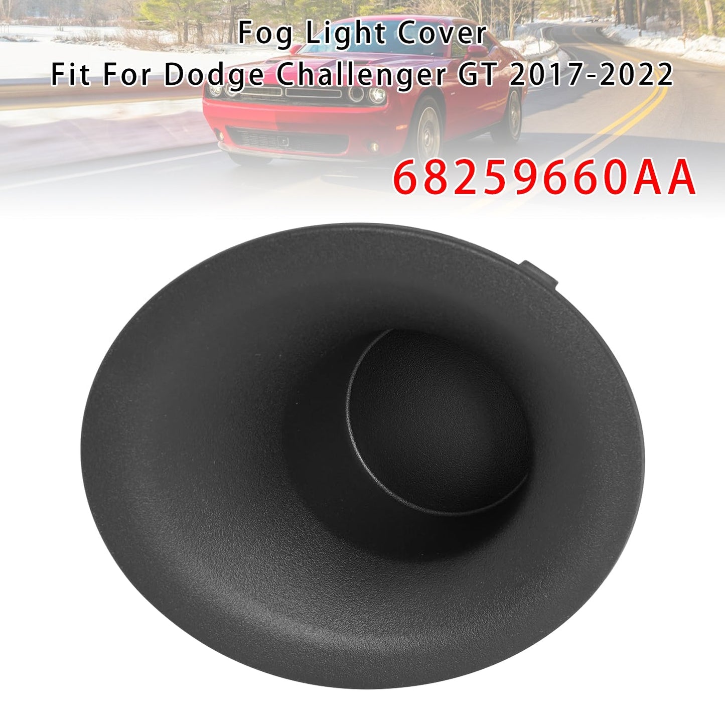 Left Side Fog Light Cover For Dodge Challenger 2015-2022 68259661AA