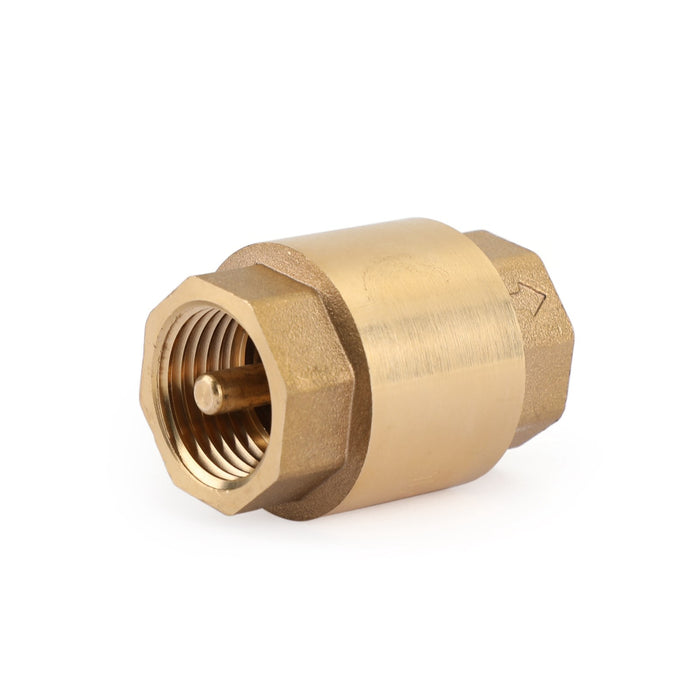 DN15 1/2" NPT In-Line Check Valve Brass Spring Loaded Inline 200PSI, 1/2" DN15
