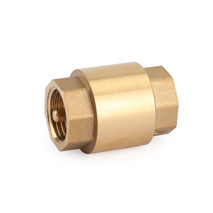 DN15 1/2" NPT In-Line Check Valve Brass Spring Loaded Inline 200PSI, 1/2" DN15