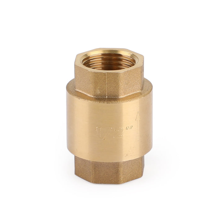 DN15 1/2" NPT In-Line Check Valve Brass Spring Loaded Inline 200PSI, 1/2" DN15