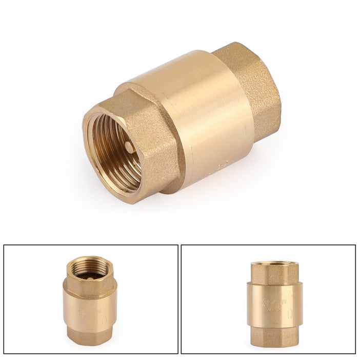 DN15 1/2" NPT In-Line Check Valve Brass Spring Loaded Inline 200PSI, 1/2" DN15