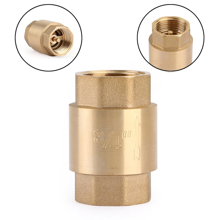DN15 1/2" NPT In-Line Check Valve Brass Spring Loaded Inline 200PSI, 1/2" DN15