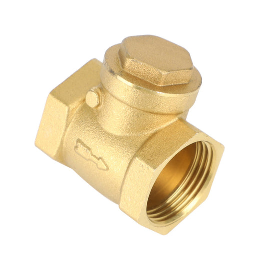1-1/2" Female Thread Brass Horizontal DN15 One-Way Non-Return Swing Check Valve