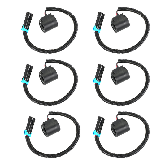 6PCS 6309311 Solenoid Valve Coil W/Connector For Bobcat Loaders 12V Dc 6671025