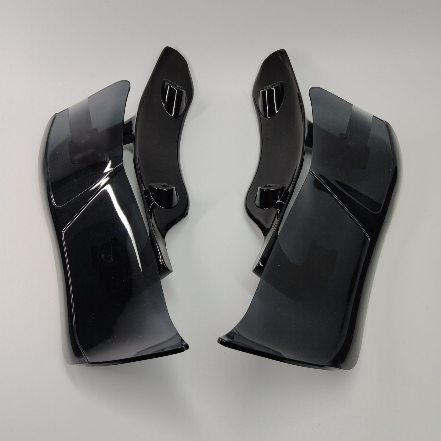 2015-2020 FLTRX Harley Road Glide Left & Right Adjustable Upper Fairing Side Wind Air Deflector Black