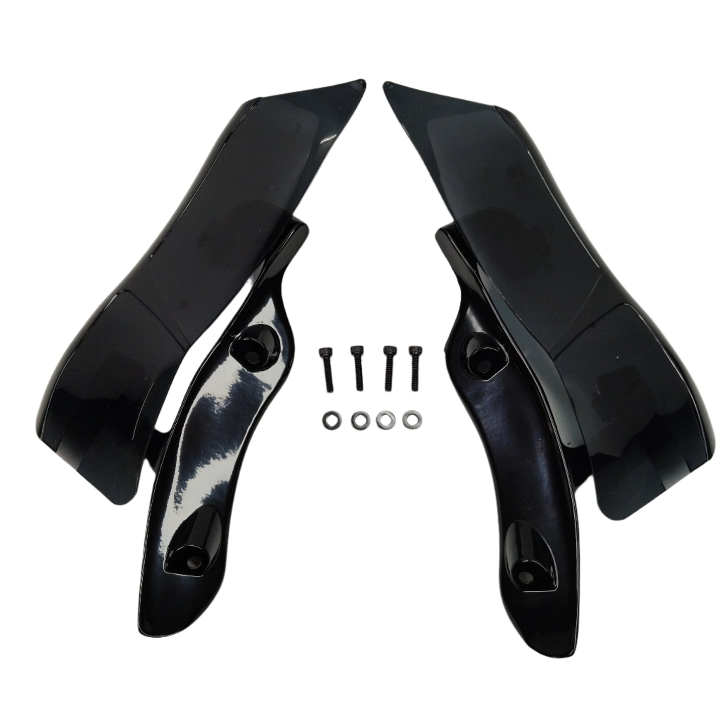 2015-2020 FLTRX Harley Road Glide Left & Right Adjustable Upper Fairing Side Wind Air Deflector Black