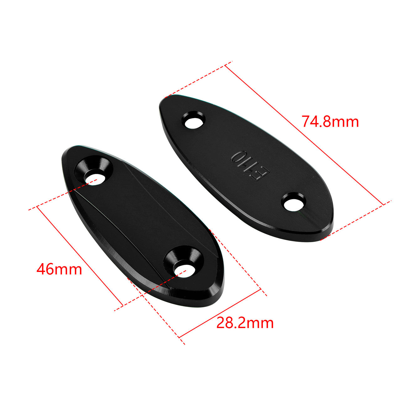 Kawasaki Ninja 650 of the years 2016-2021 Mirror Hole Cap Kit
