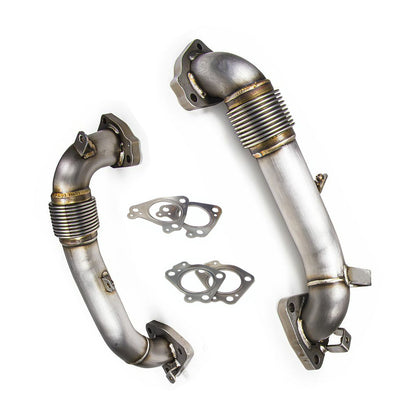 2017-2021 Chevy Silverado 2500HD/3500HD 6.6L L5P Duramax Diesel 3.5" High Flow Exhaust Up Pipes