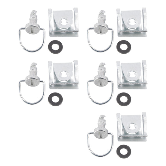 14mm Quick Release Fasteners set of 5 Fairing Bolts Studs Quarter Turn + Clips