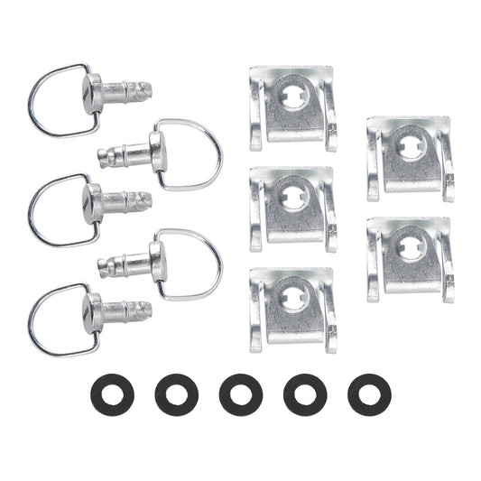 14mm Quick Release Fasteners set of 5 Fairing Bolts Studs Quarter Turn + Clips