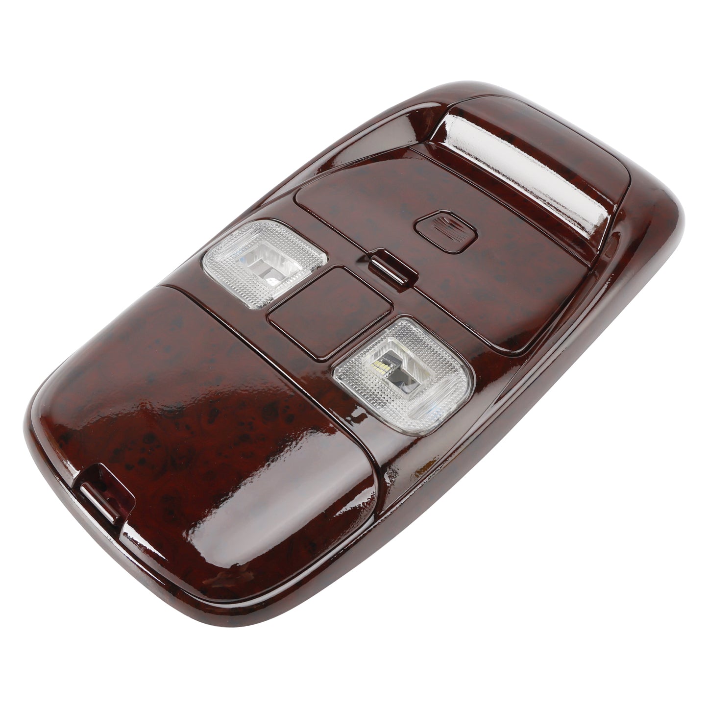 1998-2002 Dodge Ram 1500 2500 3500 Front LED Overhead Console Assembly Peach Wood 55350657 SN94TL2AA