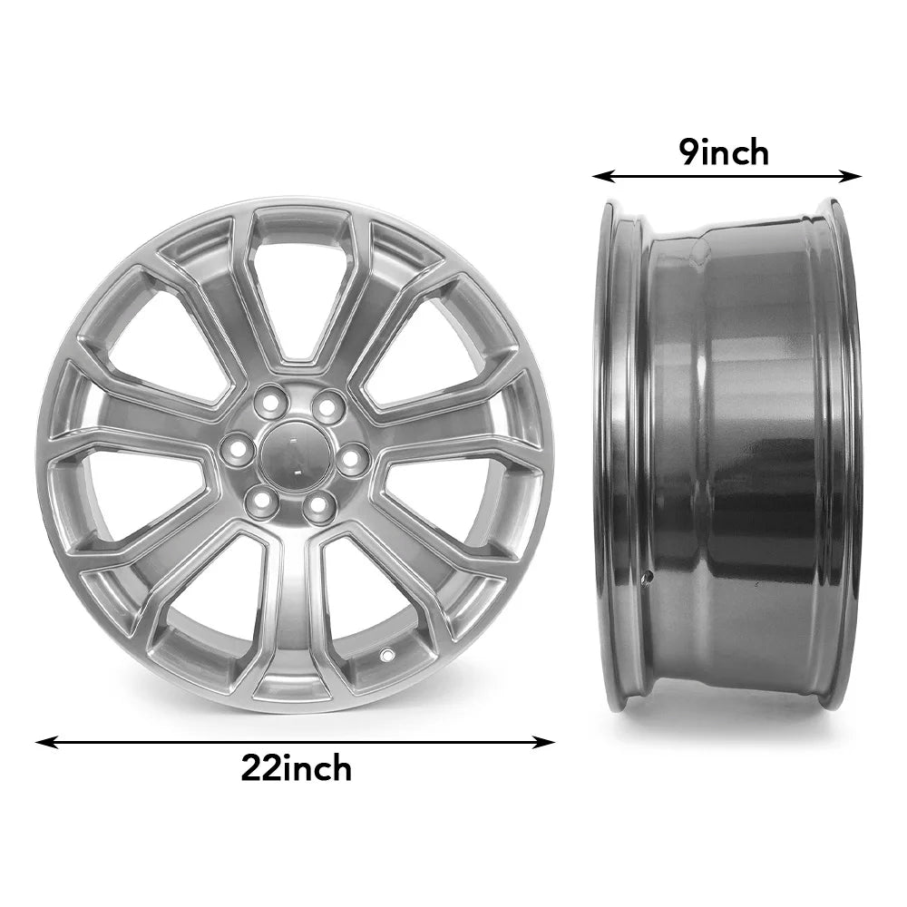 22" Alloy Wheel Rim For 2014-2020 Chevrolet Sorod Suburban GMC Sierra